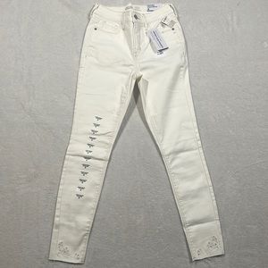 NWT Old Navy Rockstar high rise super skinny ankle length jeans. Size 0